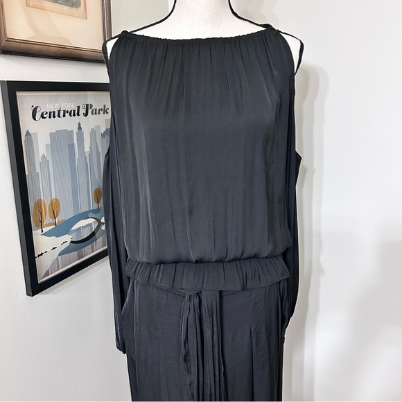 Alfani Black Two Piece Set with Palazzo Pants SZ M - Picture 2 of 5